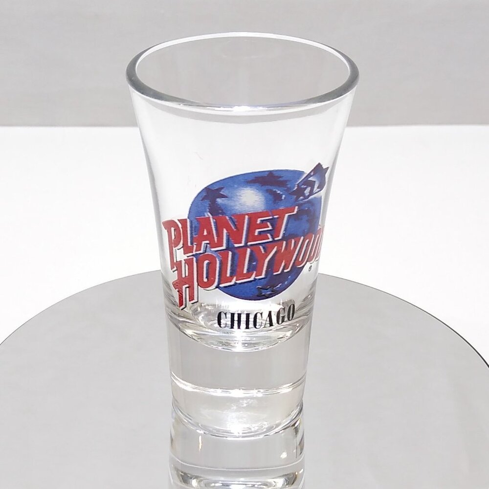 Planet Hollywood Number "45" Shot Glass Chicago Collectible 3.5 Inches Tall